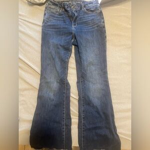 American Eagle Outfitters Dark Blue Flare Jeans